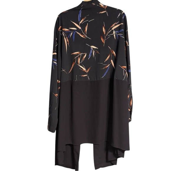 Ulla Popken Cardigan Black Size 32/34 Open Front - Picture 2 of 6